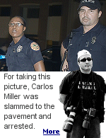 Carlos Miller is a professional photographer who was arrested by Miami police after photographing them ''against their wishes''.